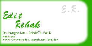 edit rehak business card